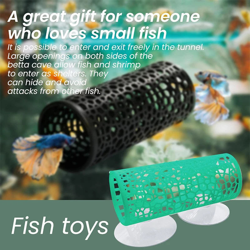 Shrimp Hiding Tube & Betta Rest Tunnel Fish Tank Decoration Aquarium Decoration Qst