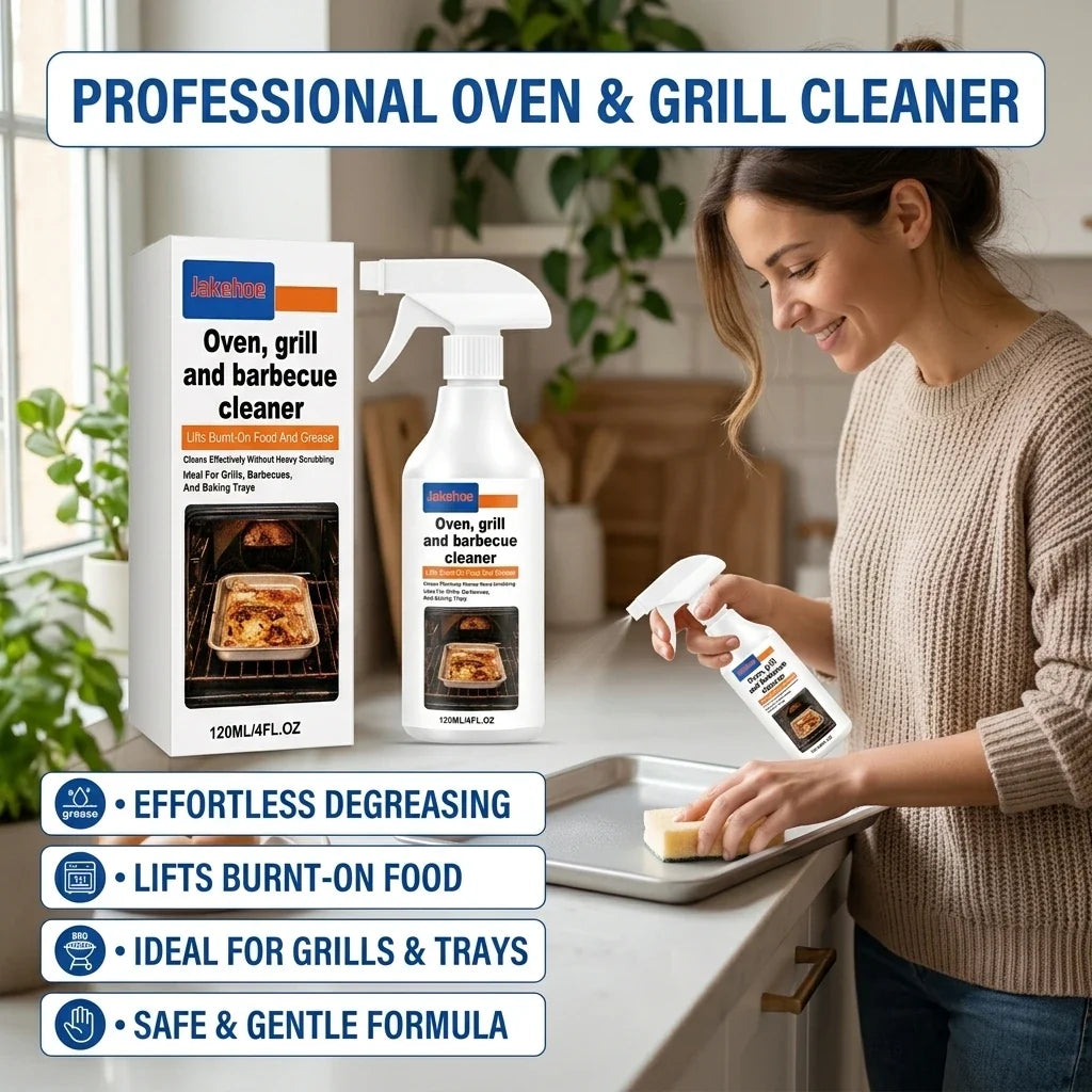 Oven & Grill Cleaning Spray | Heavy-Duty Degreaser, 3 Scents Kitchen Cleaning Spray Qme