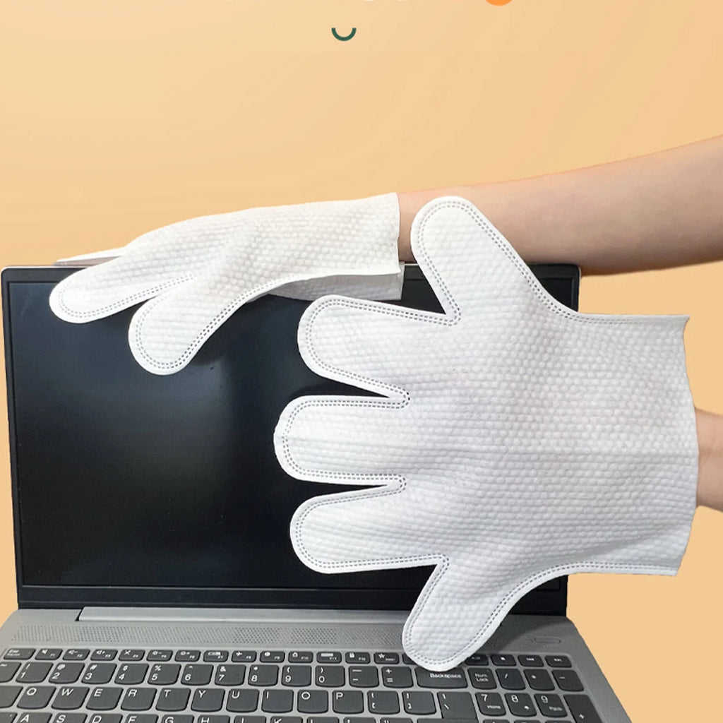 Microfiber Dusting Gloves – Wet & Dry Dual-Use Duster Microfiber Dusting Gloves Qme
