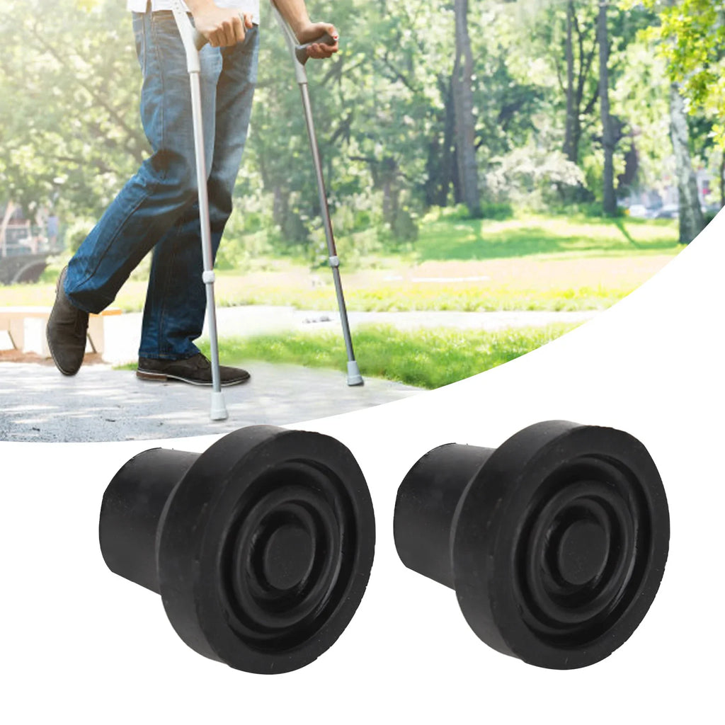 Rubber Cane Tips Non-Slip Walking Stick Tips 10-Pack | TMISHION Replacement Cane Tips Qme