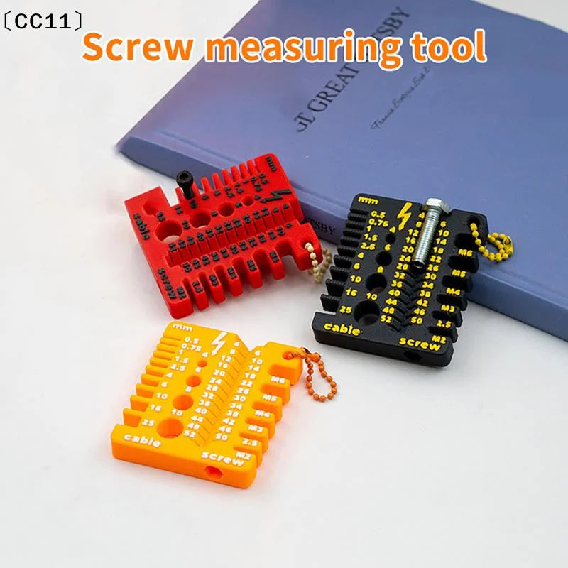 Portable Thread Checker & Screw Gauge – 3D Printed PLA Tool Thread & Screw Gauge Qme