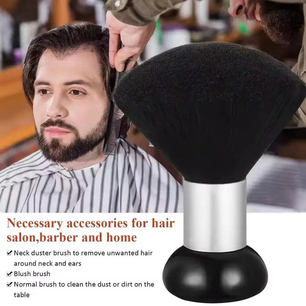 Professional Neck Duster Barber Brush – Soft Bristle Hair Sweep Barber Neck Duster Qme