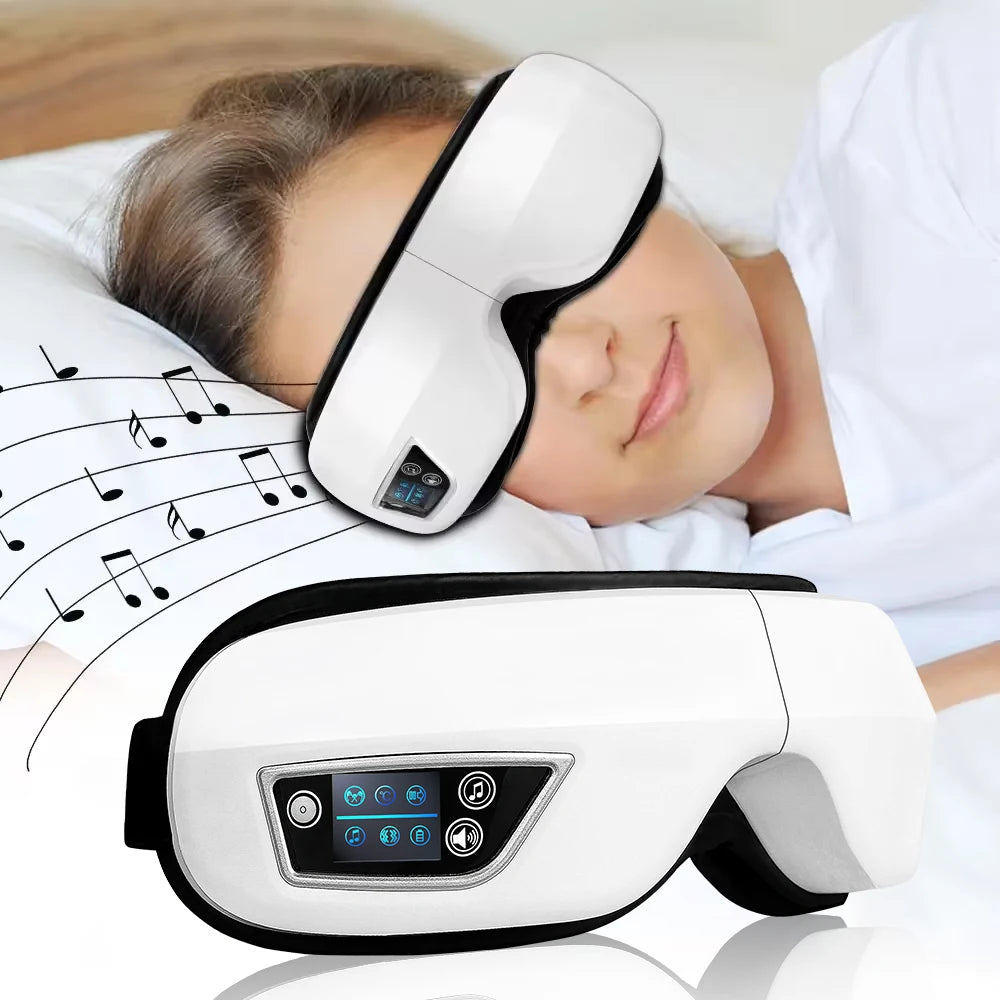 6D Smart Eye Massager – Airbag, Bluetooth & Sleep Mask Eye Massager Mask Qst