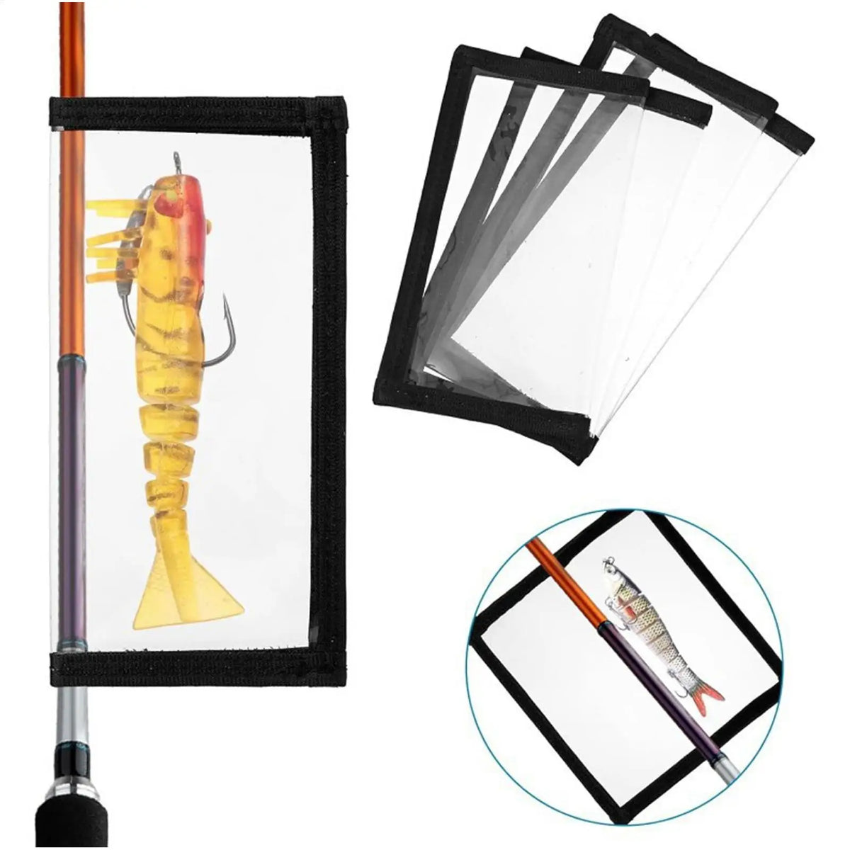 Clear Fishing Lure Covers – Protective Bait Wrap for Tackle Fishing Lure Cover Qme