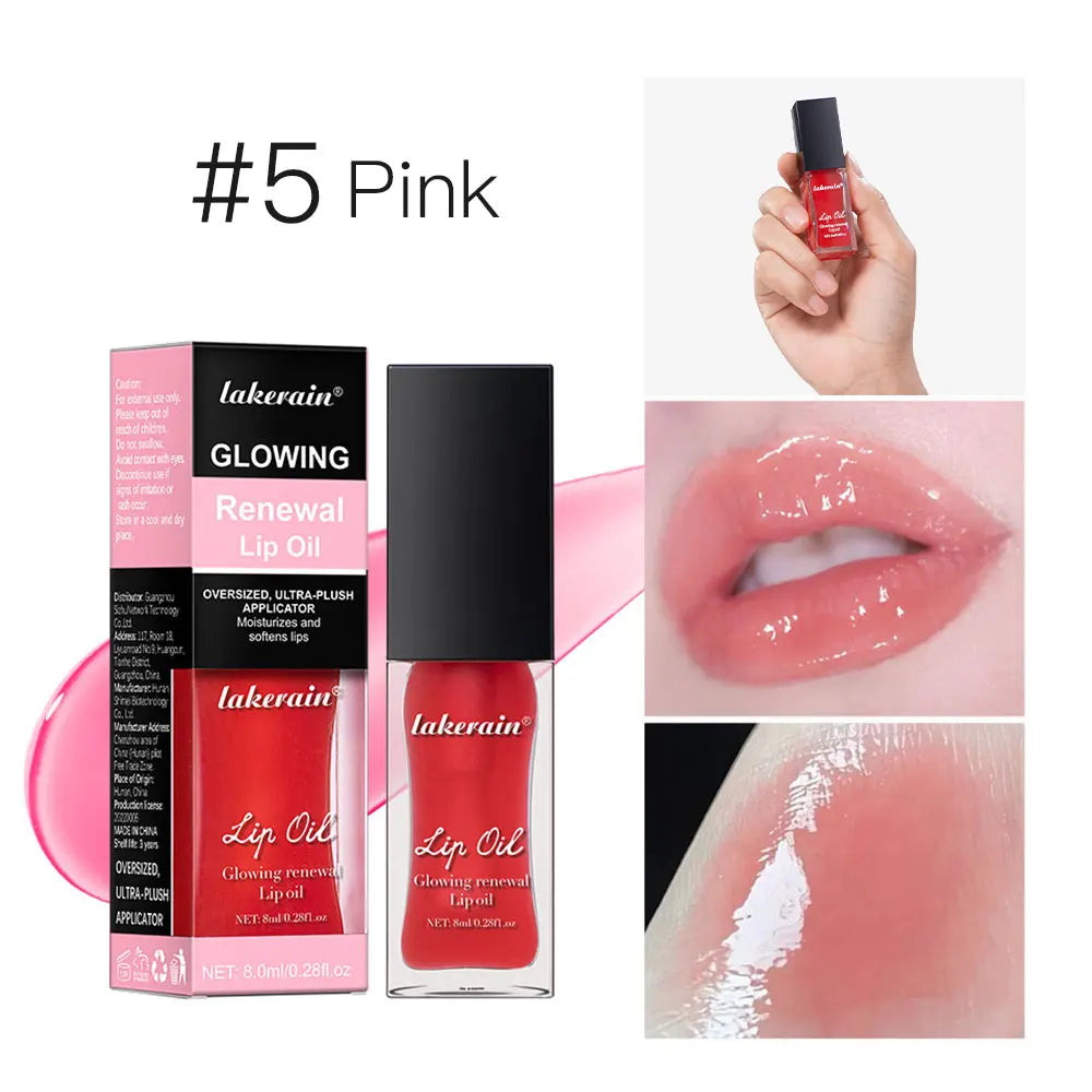 Lakerain 7-Color Moisturizing Lip Gloss – Natural Long-Lasting Lip Gloss Qst 05