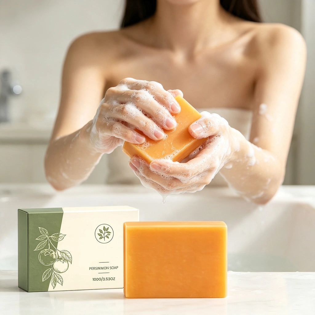 Persimmon Soap Bar 100g – Hydrating & Gentle Body Soap Body Soap Bar Qst