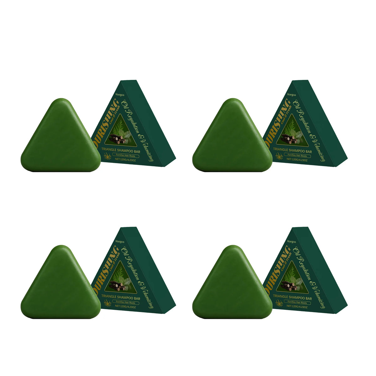 HOEGOA Volumizing Shampoo Bar – Scalp Cleanse & Hair Soap Solid Shampoo Bar Qst 480g boxed