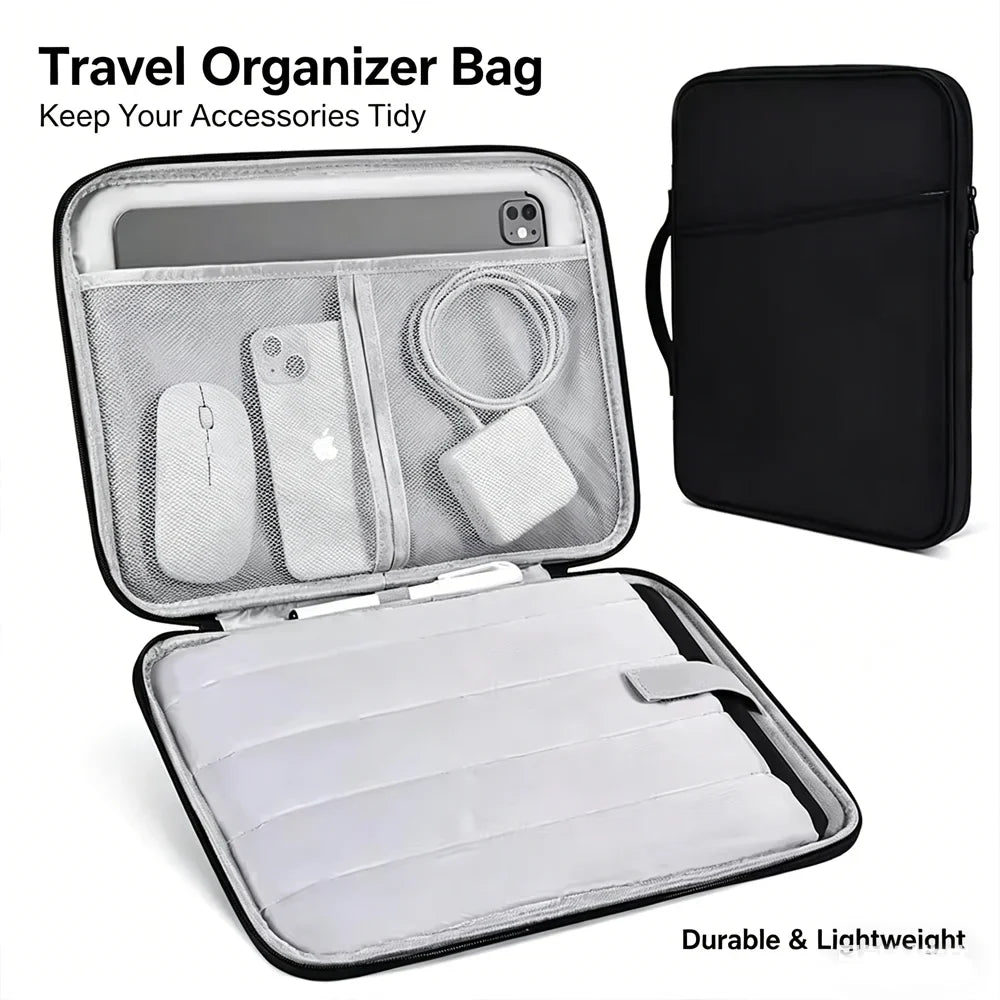 Waterproof iPad Tablet Laptop Bag – Portable Oxford Pouch Tablet Storage Bag Qme