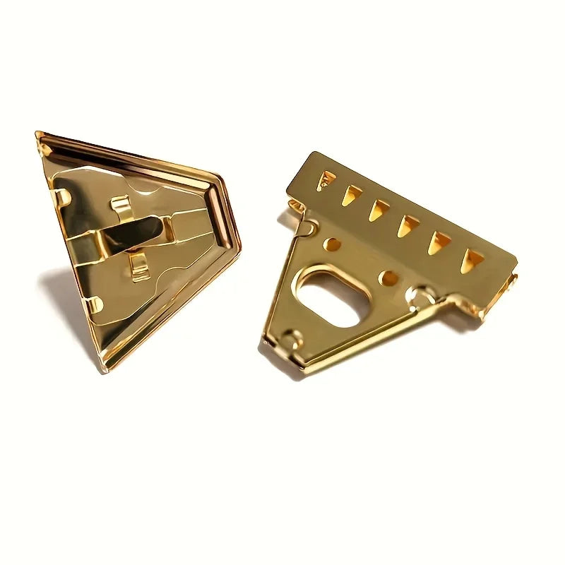 Metal Triangle Turn Lock Clasp – DIY Handbag Purse Hardware Bag Hardware Clasp Qme