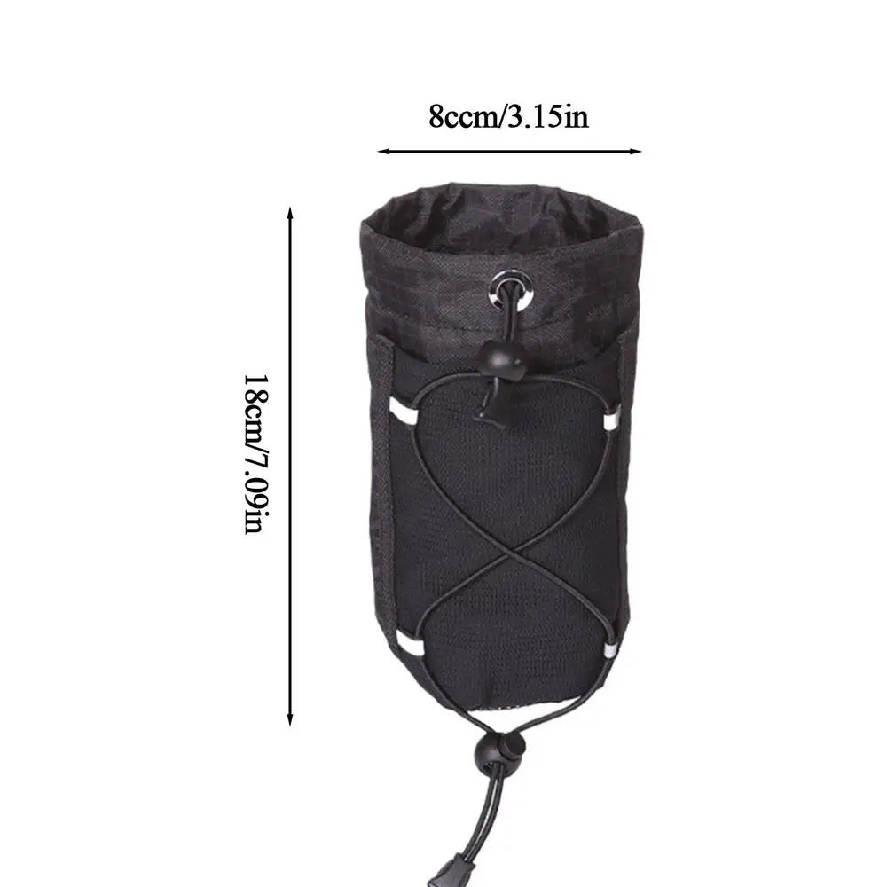 Waterproof Backpack Strap Pouch – Phone & Bottle Holder Backpack Strap Pouch Qst Black