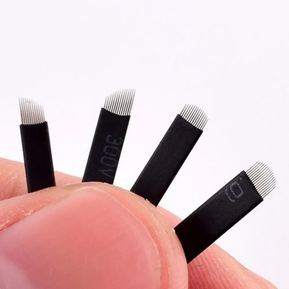 Qme Black Microblading Needles PMU Permanent Makeup Blades Microblading Needles Qme