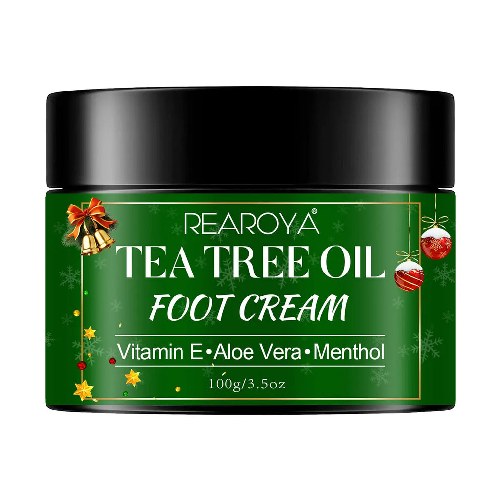 REAROYA Tea Tree Oil Foot Cream – Heel & Dry Skin Care 30g/60g Foot Cream Qst 100g