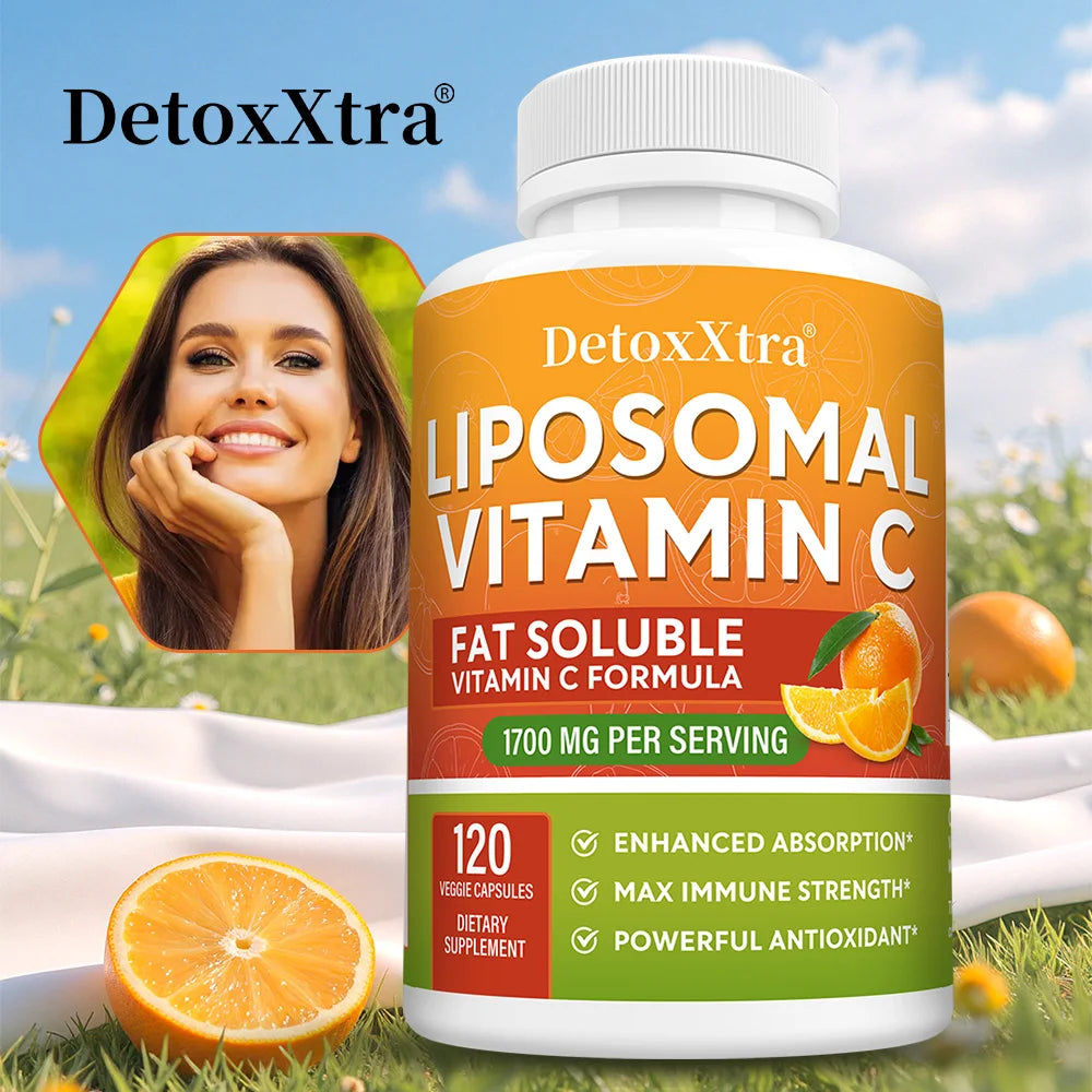 ZENVITALIZE 1700mg Liposomal Vitamin C – Immunity & Skin Support Vitamin C Supplement Qst