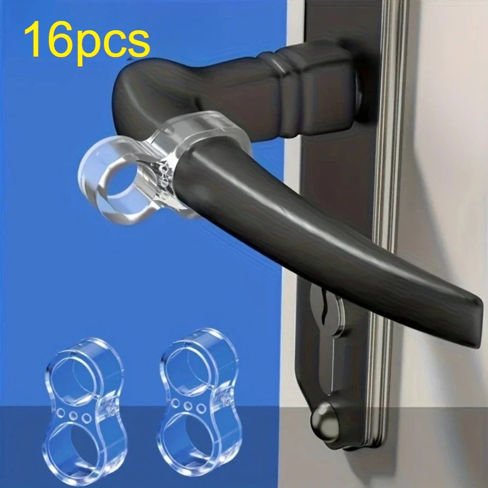 Transparent Silicone Door Handle Wall Bumper Protector 12pk Door Wall Protector Qme 16pcs