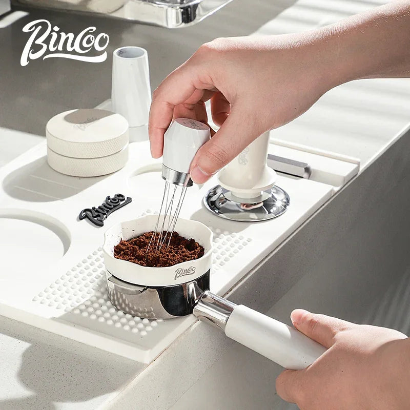 Bincoo Coffee Bar Mat – Tamping Mat & Slag Bucket Storage Set Coffee Bar Mat Qst