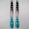 2Pcs 22" Colorful Braided Bubble Ponytail Extensions – Festival Ponytail Hair Extensions Qst A2