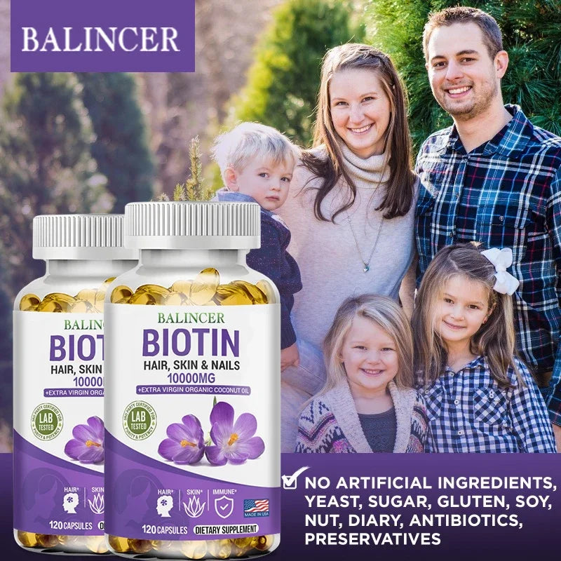 Balancer Biotin Supplement – Hair, Skin, Nails & Immune Support Biotin Supplement Qst
