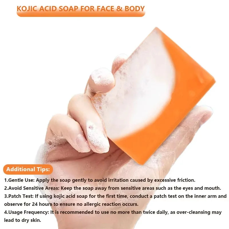 Kojic Acid & Glutathione Handmade Soap – Nourishing Skin Bar Brightening Bar Soap Qme