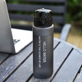 Matte Frosted Sports Water Bottle 780ml Flip Top Leak Proof Sports Water Bottle Qme Black 780ml