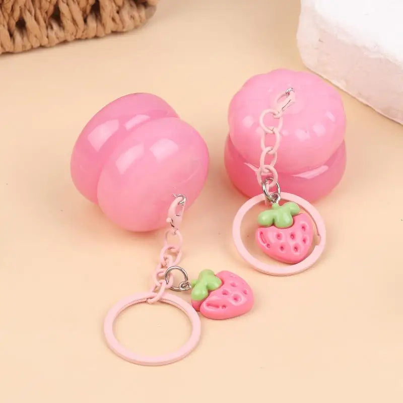Mini Lip Balm Keychain Jar | Portable Cream & Mask Container Lip Balm Container Qme