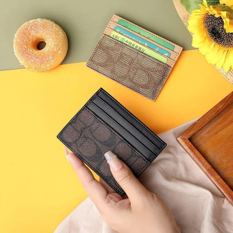 Women's Luxury PU Leather Multi-Function Card Holder Wallet Card Holder Wallet Qme