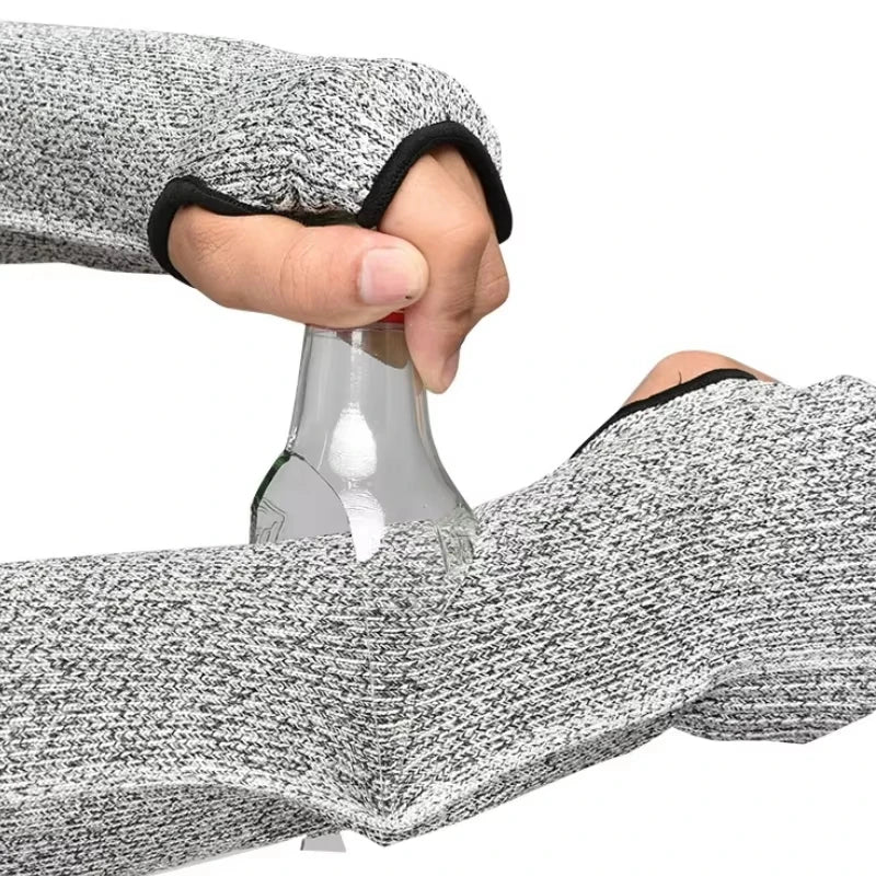 Cut-Resistant Safety Arm Sleeves | Puncture Protection 40cm Safety Arm Sleeves Qme