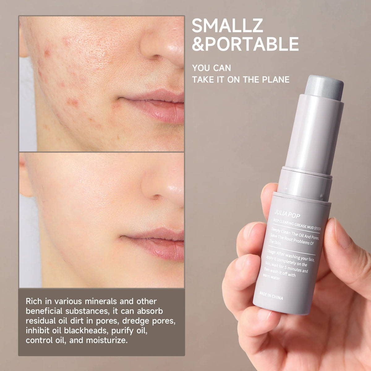 PWYUMAN Pore Primer Stick – Oil Control & Smooth Skin | 7g Face Primer Stick Qst