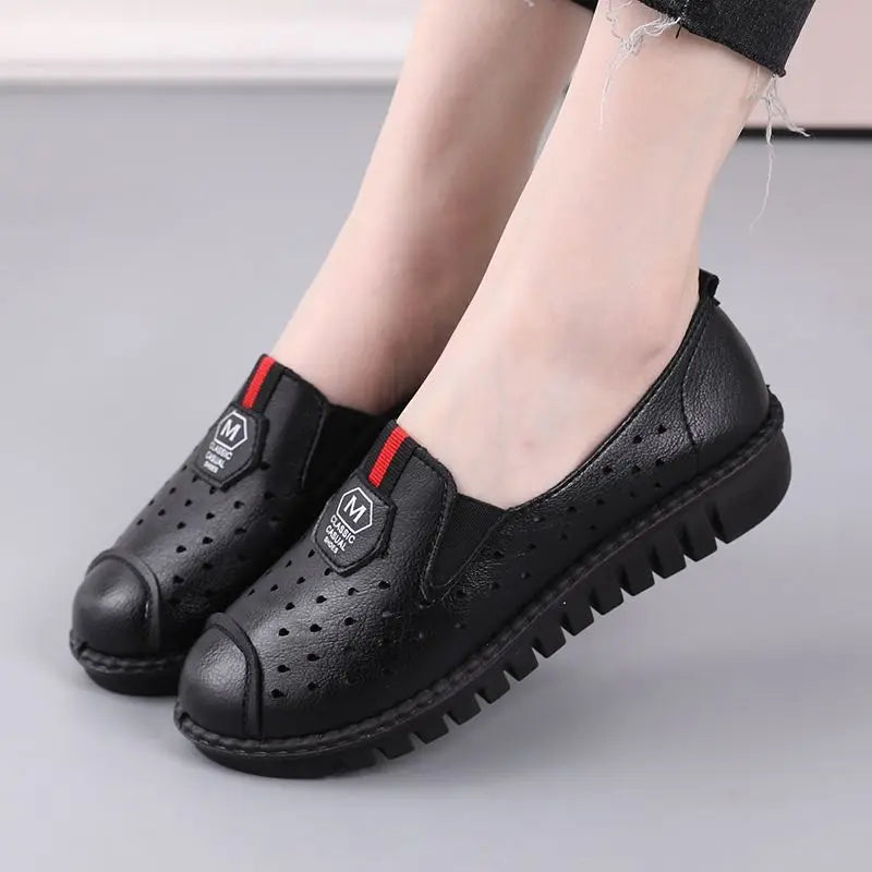 Women's Retro Floral Flat Loafers – Vintage Slip-On Moccasins Women's Flat Loafers Qst