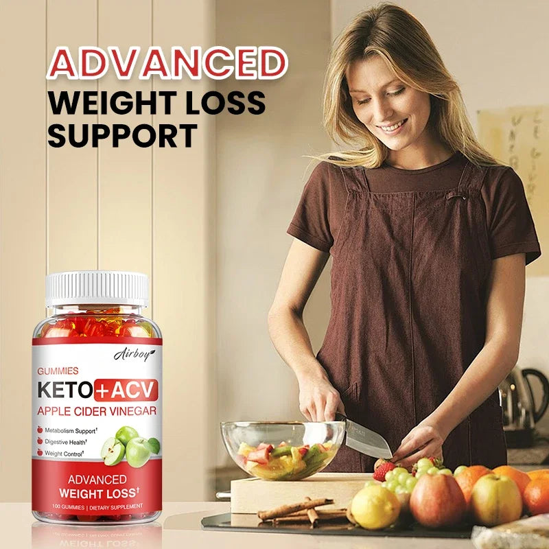 KETO + ACV Gummies – Metabolism, Gut & Immunity Support Dietary Supplement Gummies Qst