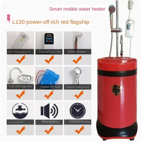 Electric Mobile Water Heater Smart Integrated Storage Shower Electric Water Heater Qst 5