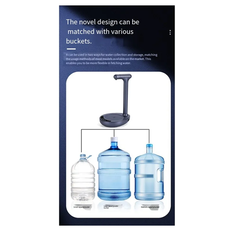 MiLESEEY B15C USB Electric Water Dispenser Pump – 5-Gallon Bottles Water Dispenser Pump Qst