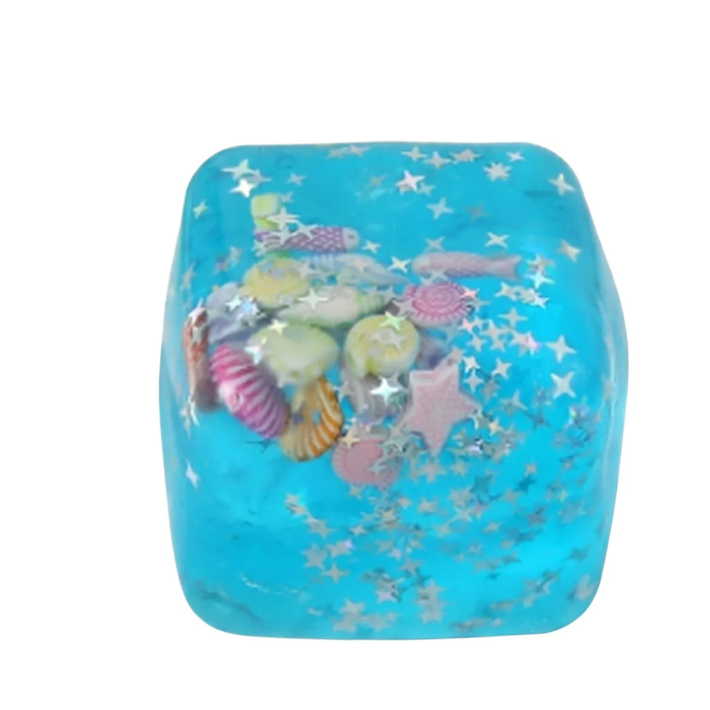 Maltose Ocean Cube Squeezing Fidget Toy for Kids & Adults Fidget Squeezing Toy Qme Blue one size