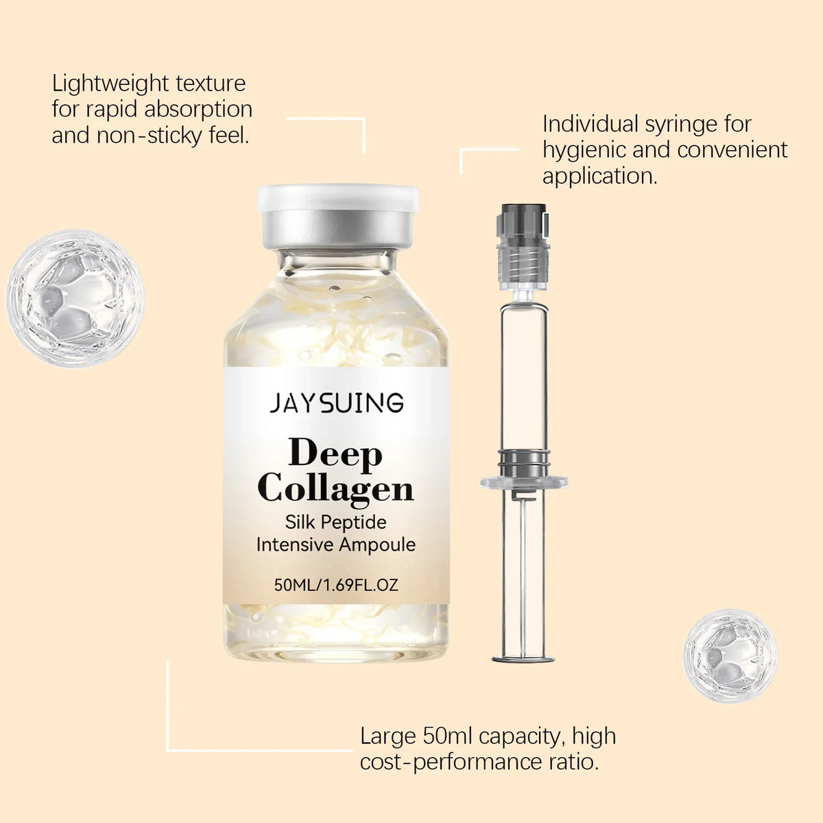Collagen Silk Peptide Ampoule – Lifting & Firming Skin Serum Skin Firming Ampoule Qme