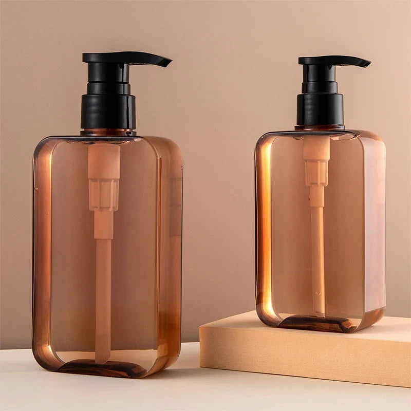 Square Clear Pump Dispenser Bottles – Soap, Shampoo & Lotion Pump Dispenser Bottle Qme