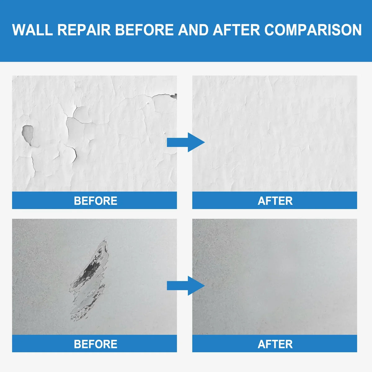 Waterproof Wall Repair Paste – Crack & Mildew Filler Sealant Wall Repair Paste Qme