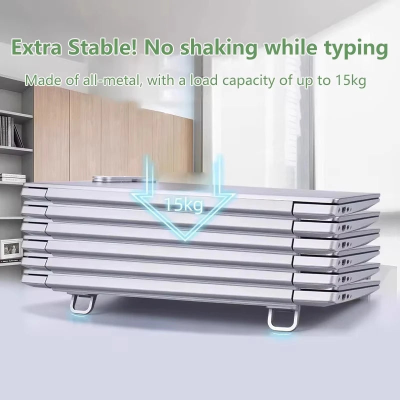 Mini Foldable Laptop Stand – 2-Angle Keyboard Riser, 1 Pair Laptop Stand Qst