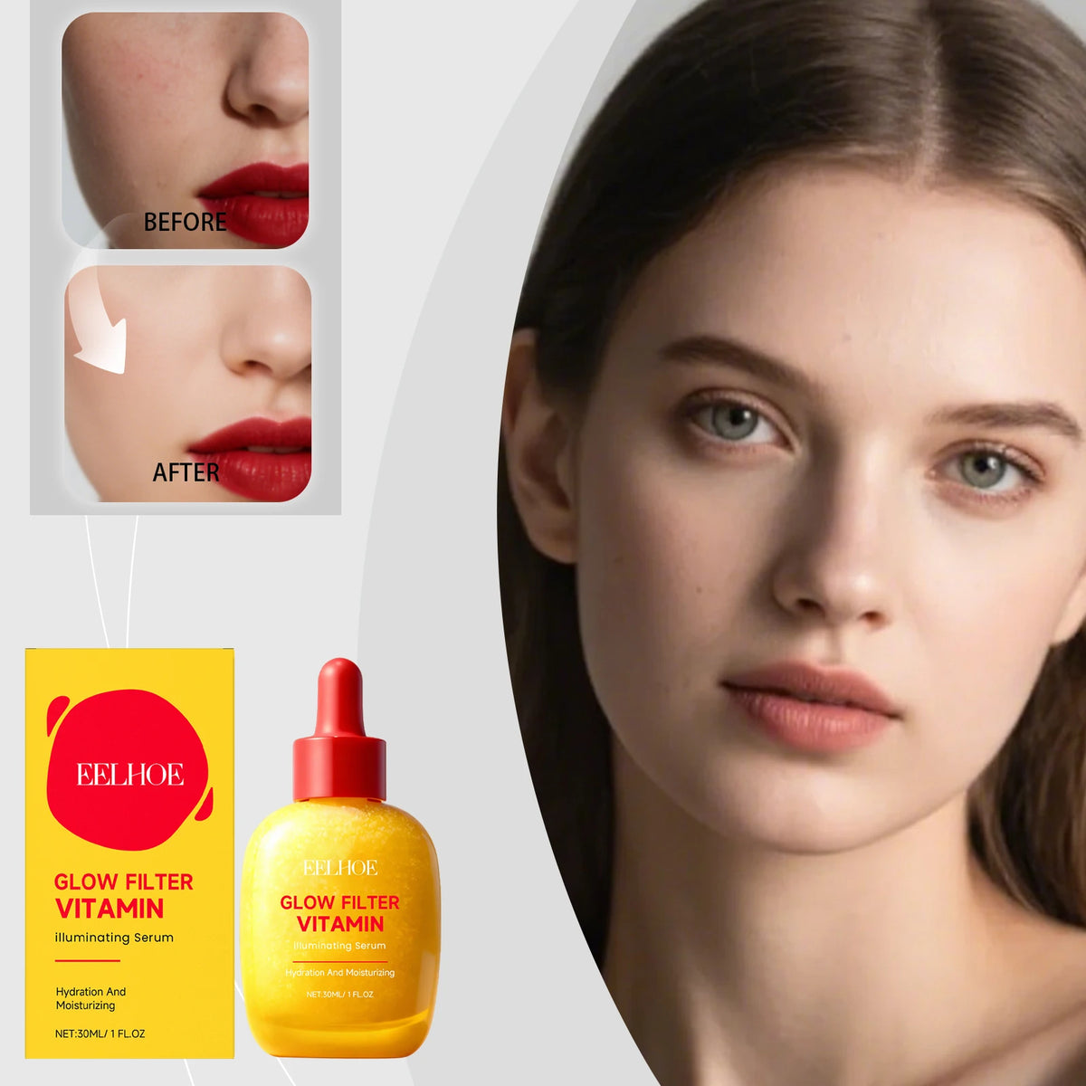 Vitamin C Face Serum – Brightening, Hydrating & Barrier Support Brightening Face Serum Qst
