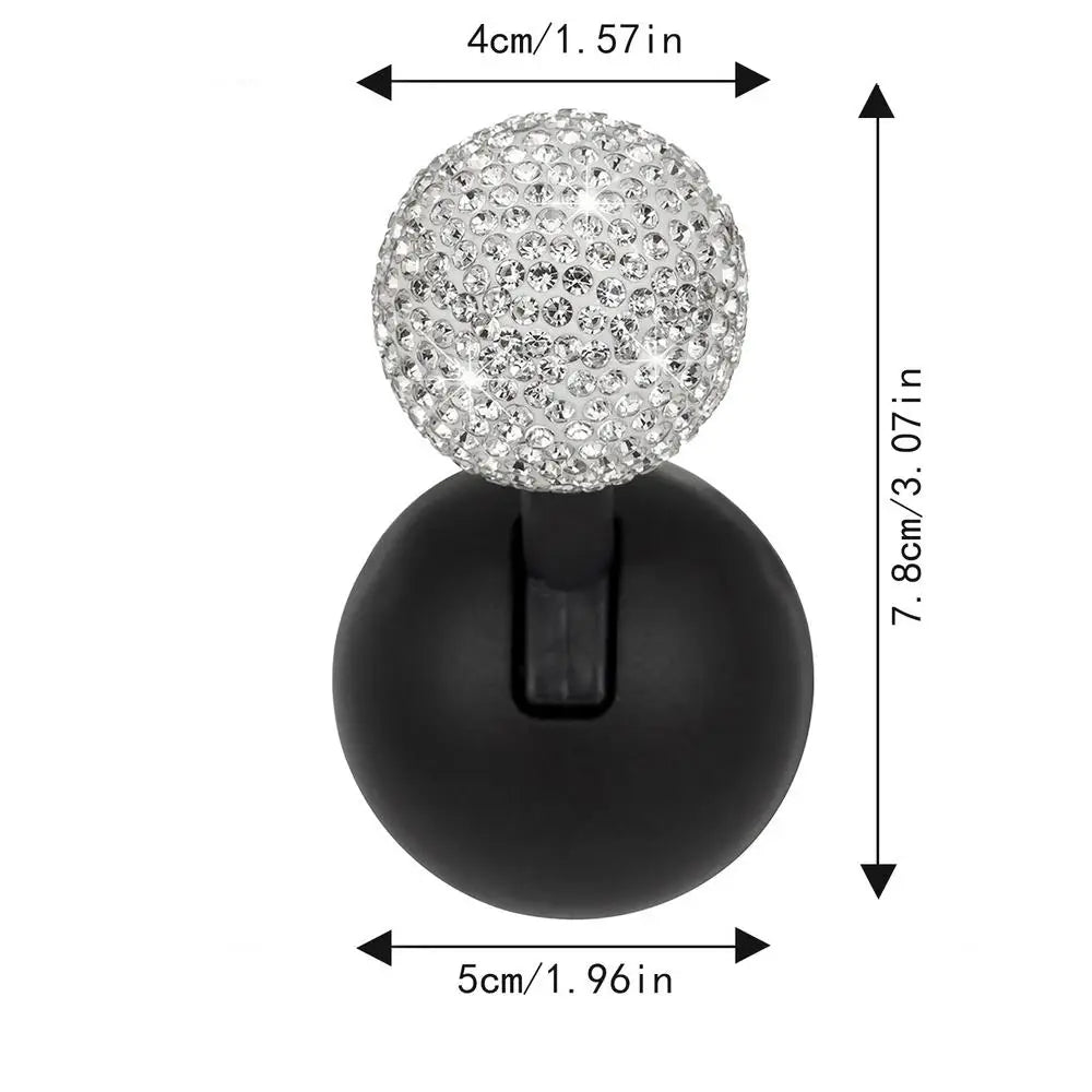 Rhinestone Push To Start Button Rocker | Car Interior Decor Car Interior Accessory Qst White