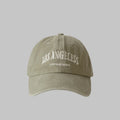 Retro Cotton Baseball Cap Unisex Embroidered Adjustable Hat Baseball Cap Qst khaki