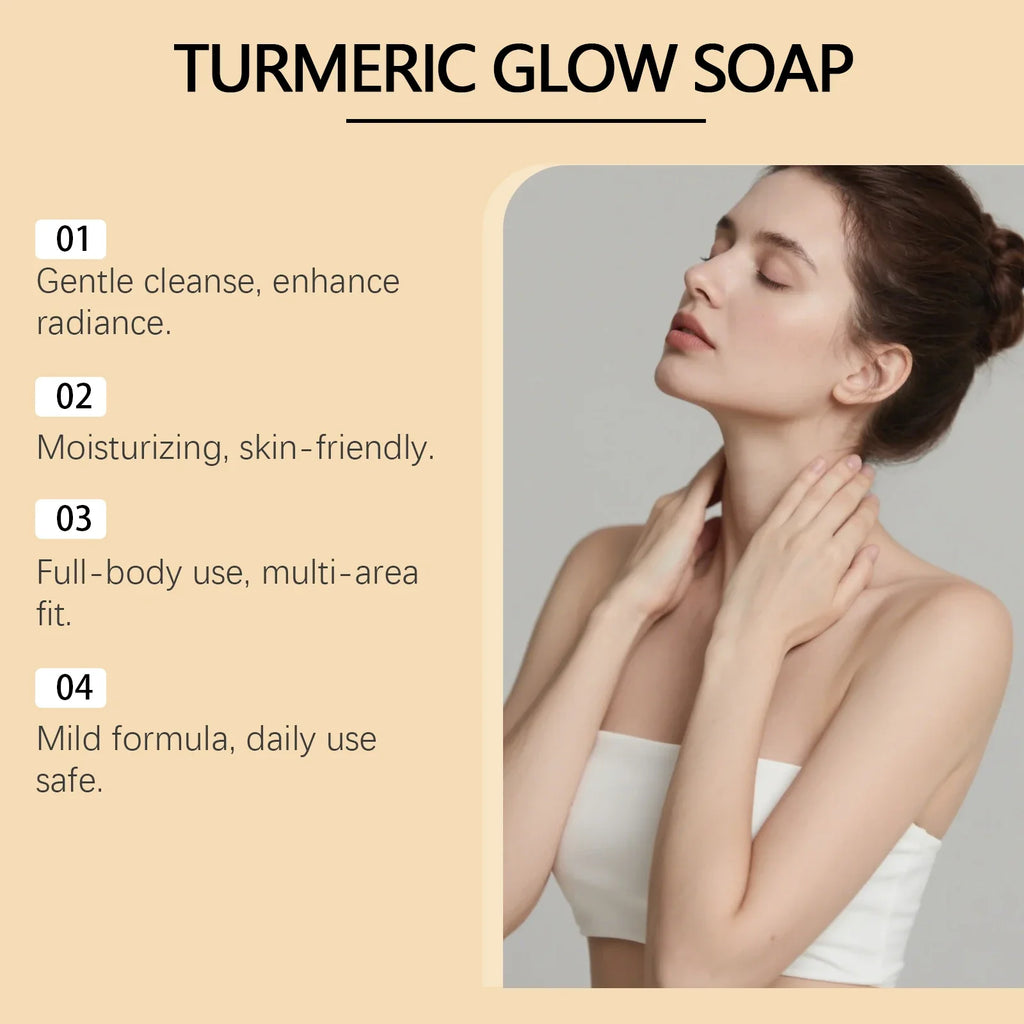 Turmeric Glow Brightening Soap – Face & Body Bar Brightening Bar Soap Qme