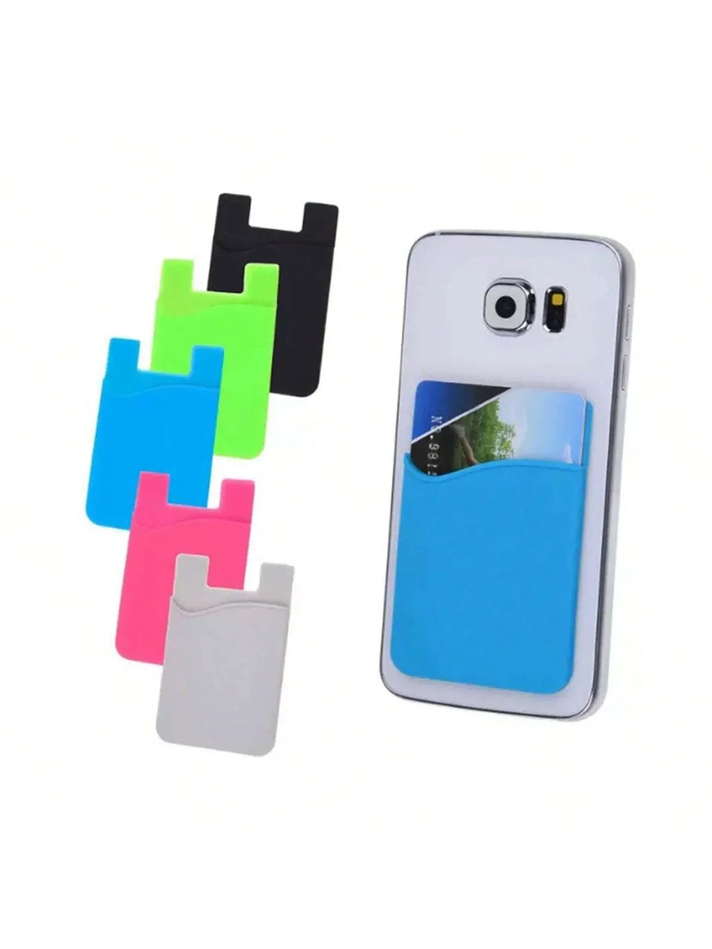 Silicone Stick-On Phone Card Holder | Bank, Bus & ID Cards Phone Card Holder Qme