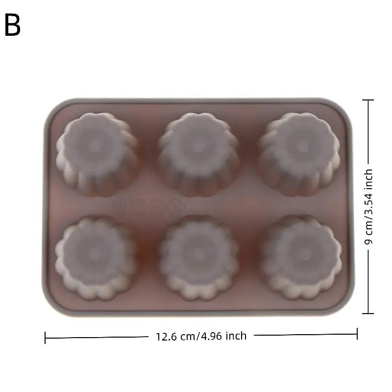 Silicone Chocolate Candy Molds – Non-Stick Baking Cake Trays Silicone Candy Mold Qme B