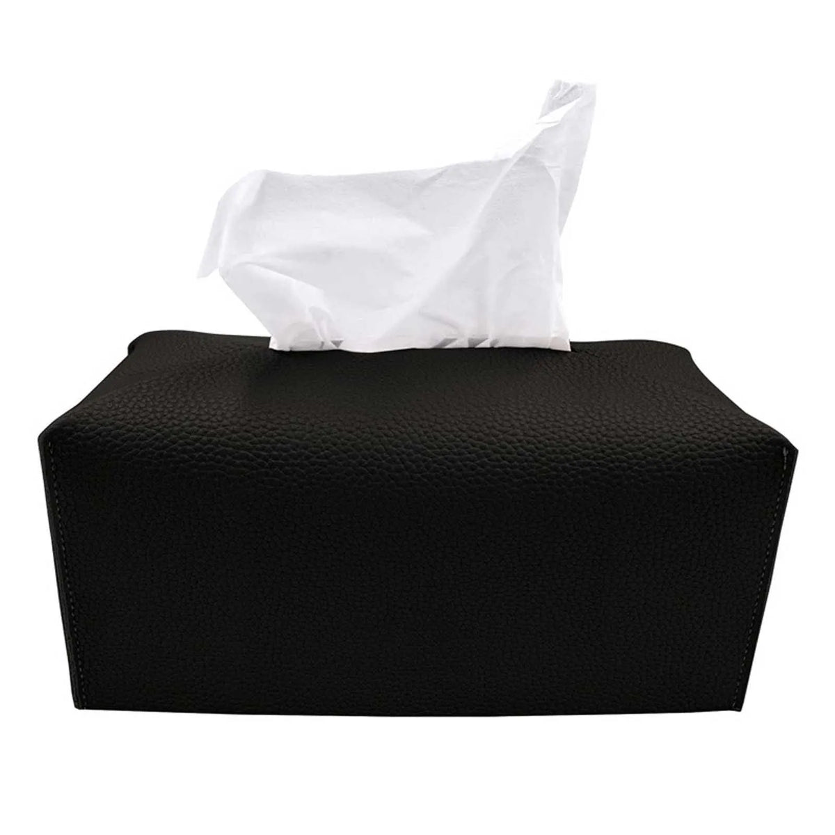 PU Leather Tissue Box Cover – Car & Home Napkin Holder Case Tissue Box Cover Qme