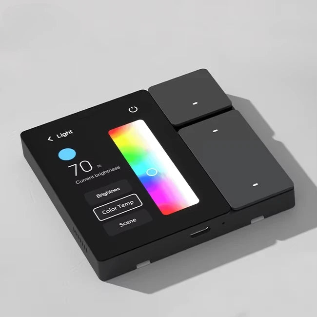 3.5" Smart Touch Panel 3-Gang WiFi Switch – Tuya GS-TPP06 Smart Touch Panel Qst