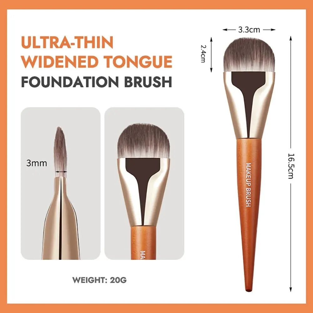 GECOMO Flat Head Foundation Brush – Flawless Coverage Foundation Makeup Brush Qme G1115