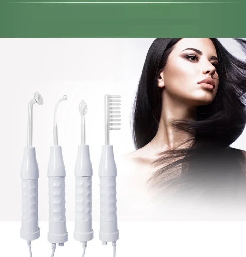 4-in-1 High Frequency Electrotherapy Wand | Violet Ray Facial High Frequency Facial Wand Qst