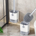 Multi-Functional Toilet Brush & Holder | Bathroom Cleaner Toilet Brush Set Qme White