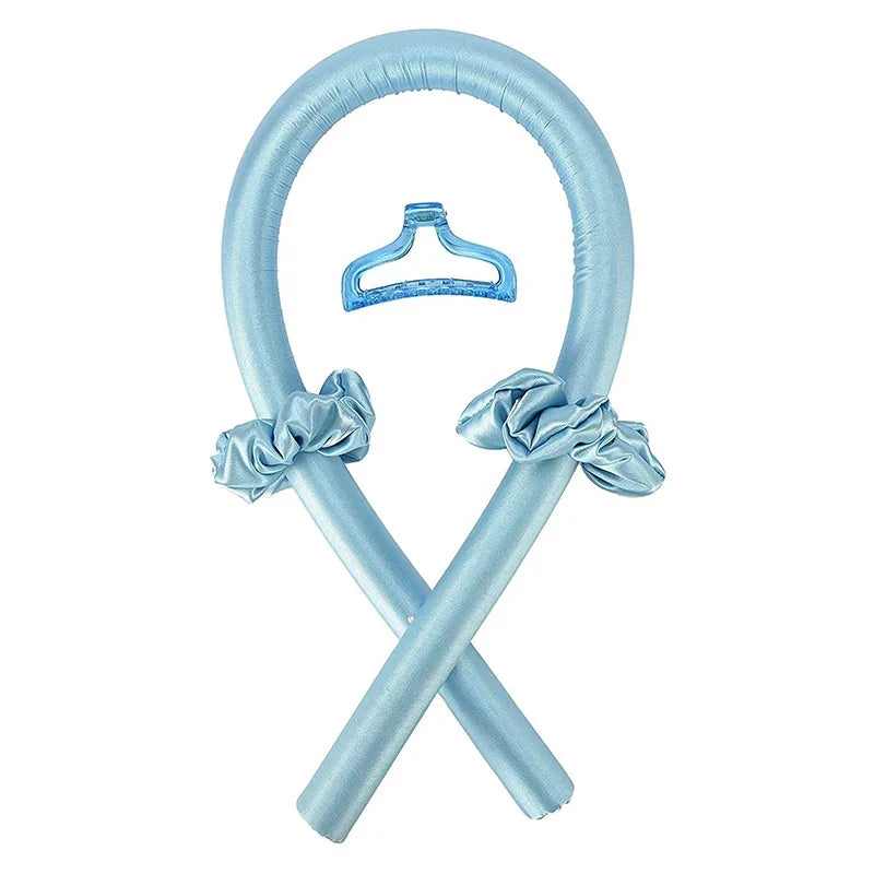 EVA Sponge Curl Stick Hair Ring – No-Heat Overnight Curler No-Heat Hair Curler Qme Blue