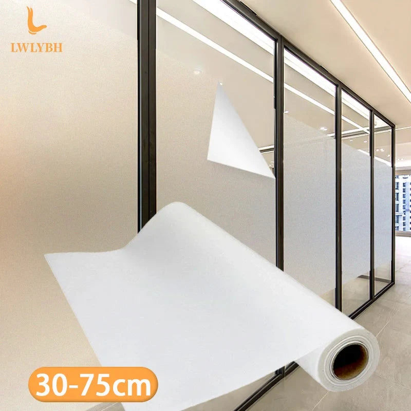 Frosted Static Cling Window Privacy Film – No Glue Matte PET Window Privacy Film Qme