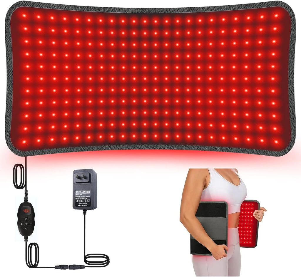 242 LED Red & Infrared Light Therapy Wrap – 660nm 850nm Pad Red Light Therapy Wrap Qst